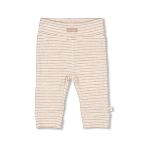 Broek rib met streep - The Magic is in You taupe melange