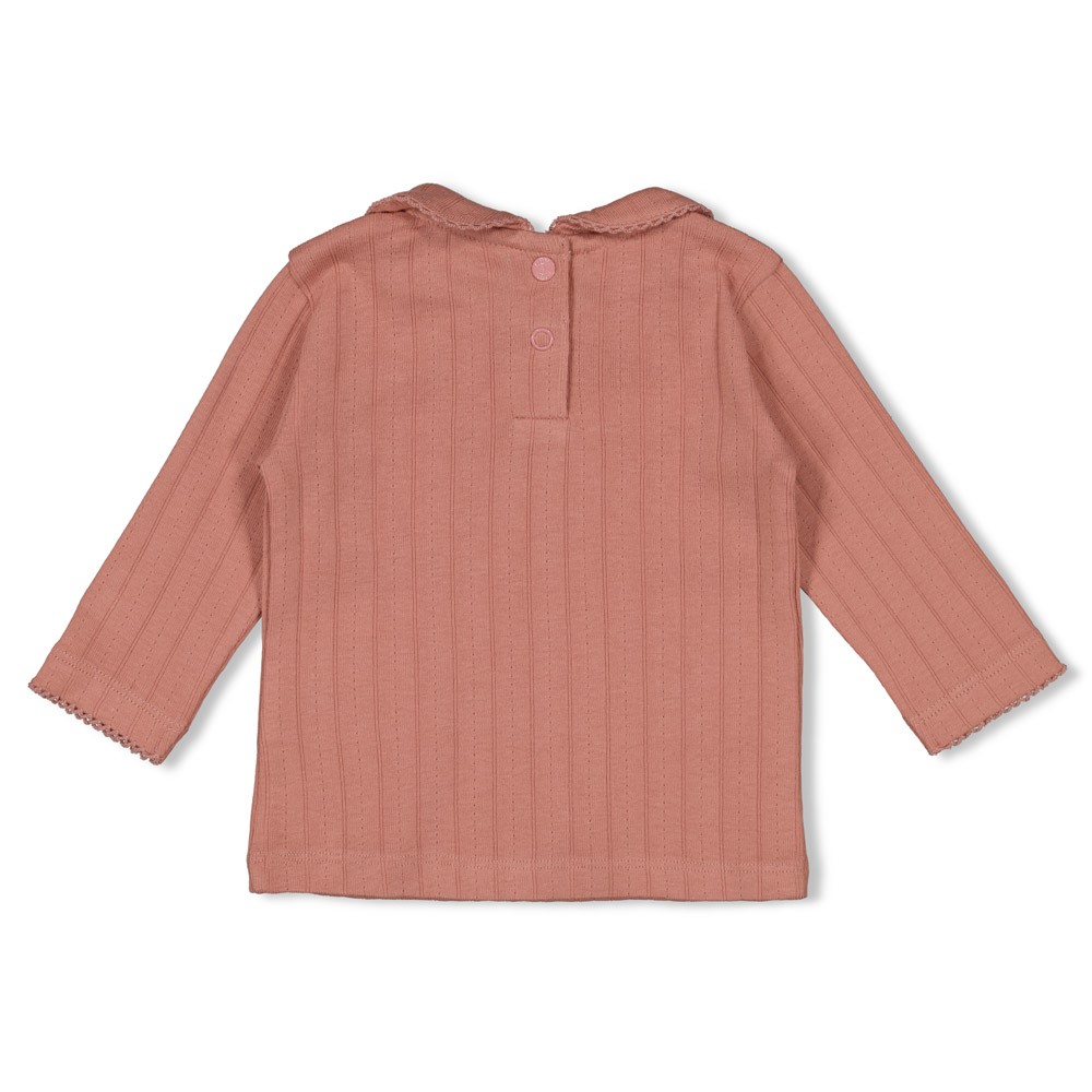 Longsleeve pointelle rib - Woodland Bloom mauve