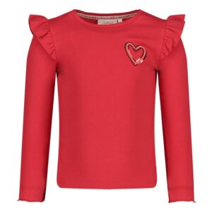 Longsleeve - Queen Of Hearts rood