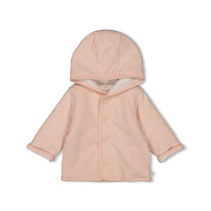 Omkeerbaar jasje met capuchon AOP - The Magic is in You roze