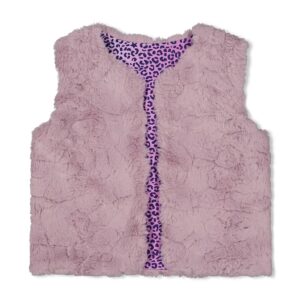Omkeerbaar teddy gilet - Wild Soul l.Lila