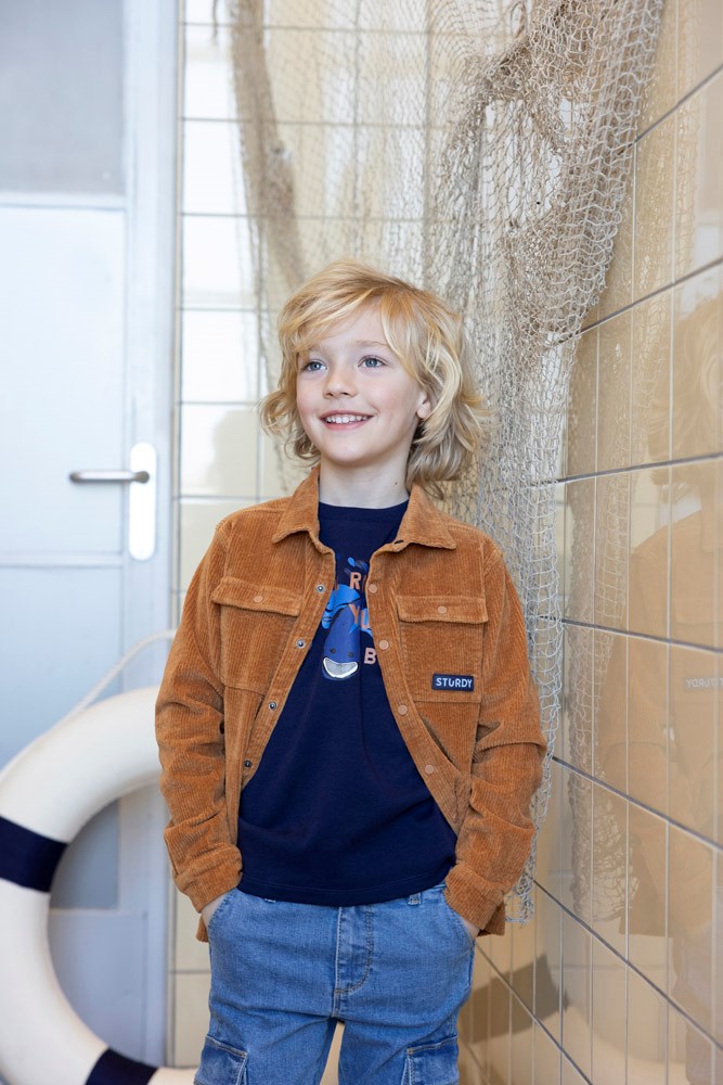 Overhemd corduroy - Waves and Whales