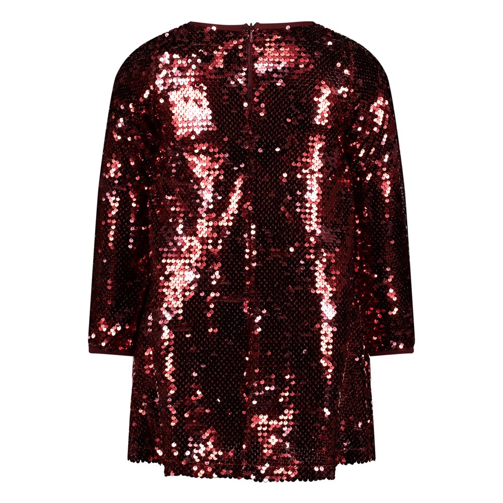 Pailetten jurk - Queen Of Hearts bordeaux