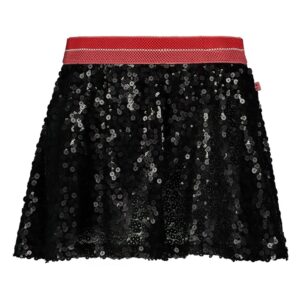 Pailetten rok - Queen Of Hearts antraciet