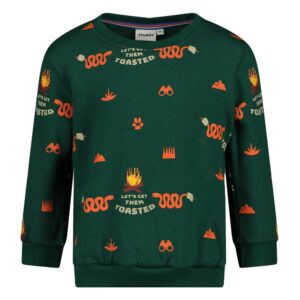 Sweater AOP - Chasing Trails groen