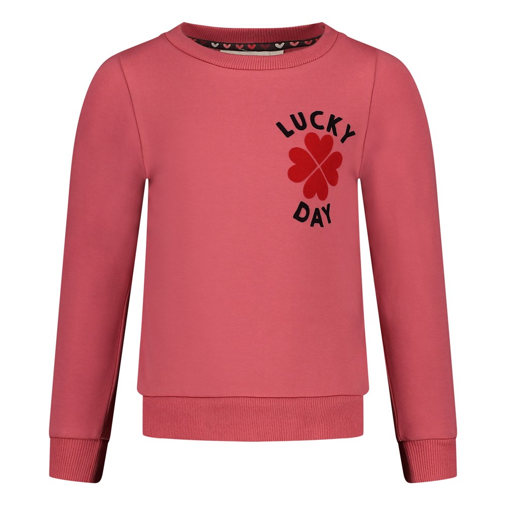 Sweater - Queen Of Hearts roze