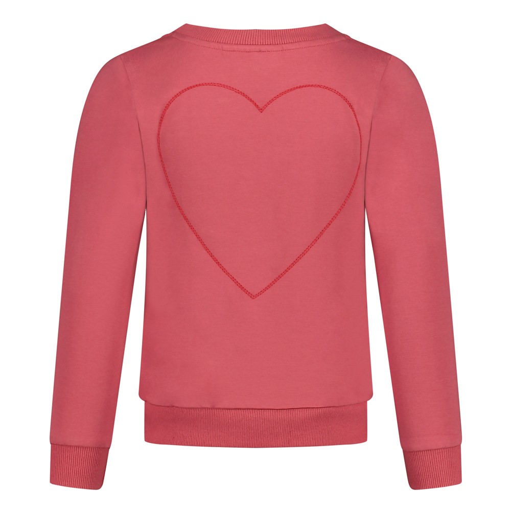 Sweater - Queen Of Hearts roze