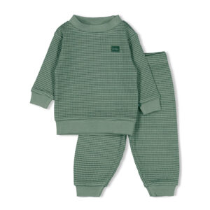 Wafelpyjama - Family Limited Edition Zeegroen