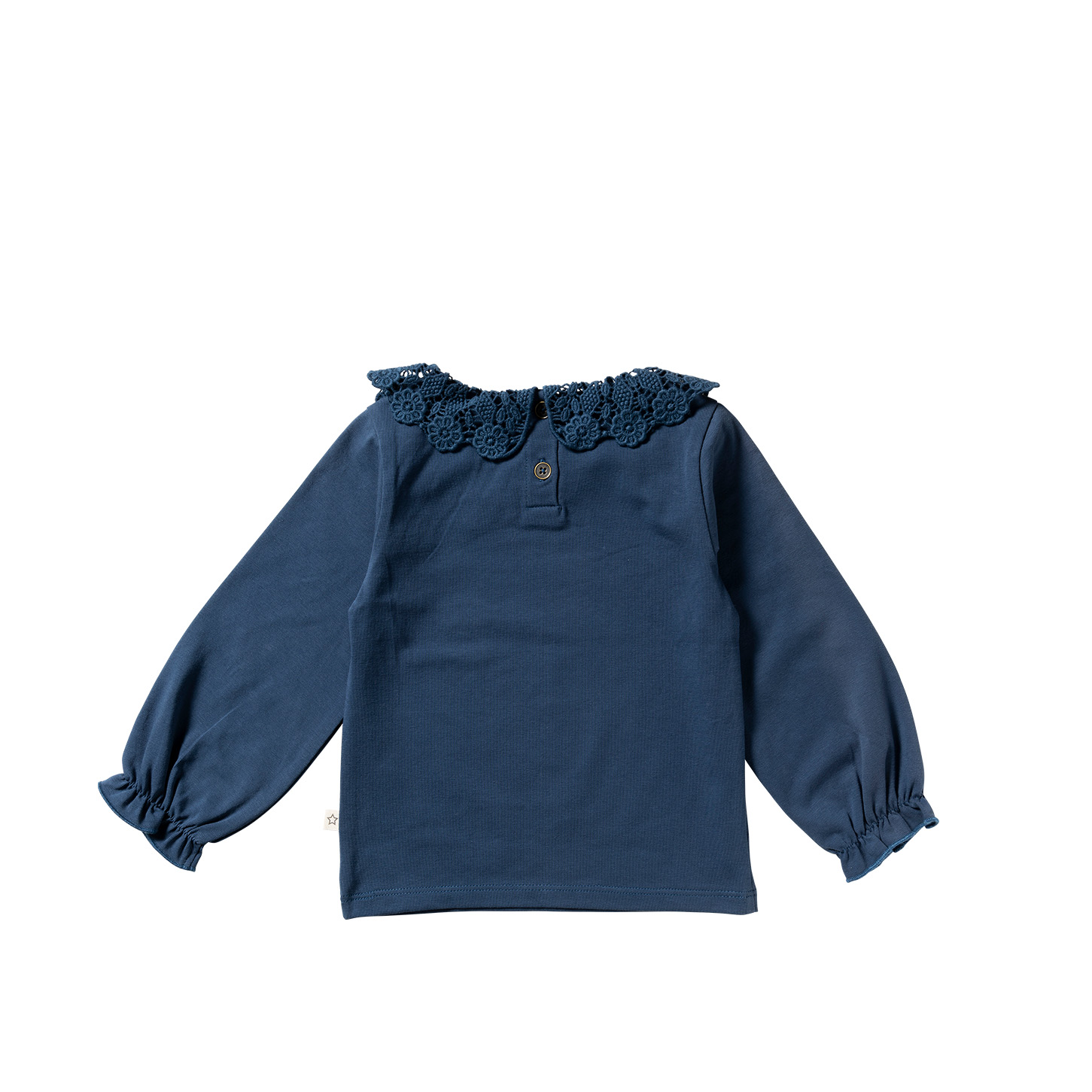 French Knit - Crochet Longsleeve Blue Wing Tale