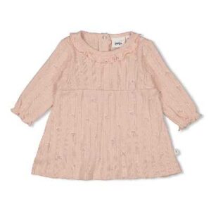 Jurk pointelle rib AOP - Delicate Flower