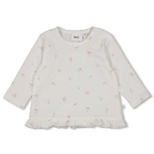 Longsleeve ruches crinkle AOP - Delicate Flower