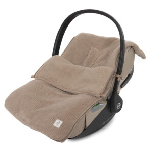 Voetenzak groep 0+ 3/5 punts gordel Cloudy Rib Milky Coffee