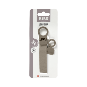BIBS Pacifier Clip LOOP - Dark oak dark oak one