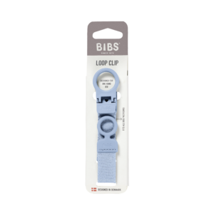 BIBS Pacifier Clip LOOP - Dusty Blue dusty blue one
