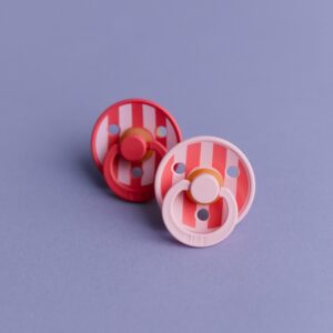 BIBS Studio Colour Block 2 pack Baby Pink / Coral mix size 1