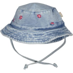 Buckethat Jog Denim Embroidered light wash
