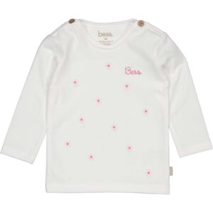 Shirt l.sl. Embroidered Flowers white