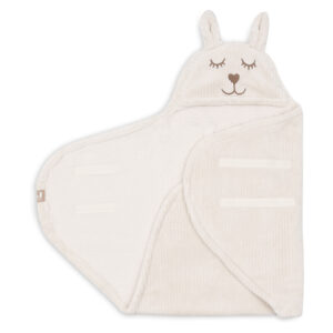 Wikkeldeken Bunny Cloudy Rib Oatmeal