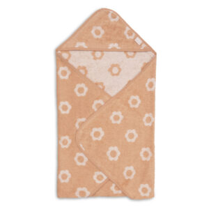 Badcape Badstof 75x75cm Jacquard Flower