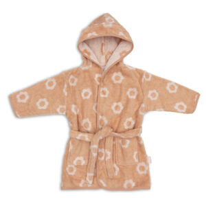 Badjas Badstof 1-2 jaar Jacquard Flower