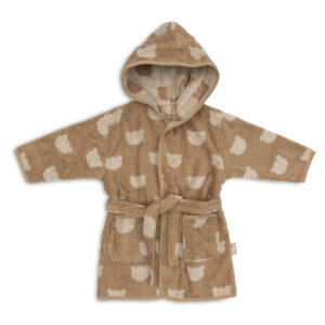 Badjas Badstof 1-2 jaar Jacquard Teddy Bear