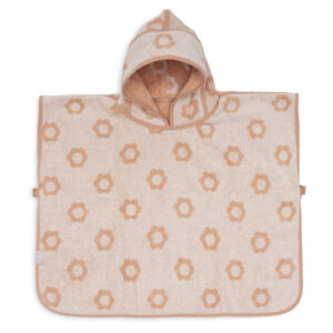 Badponcho Badstof Jacquard Flower Reversible