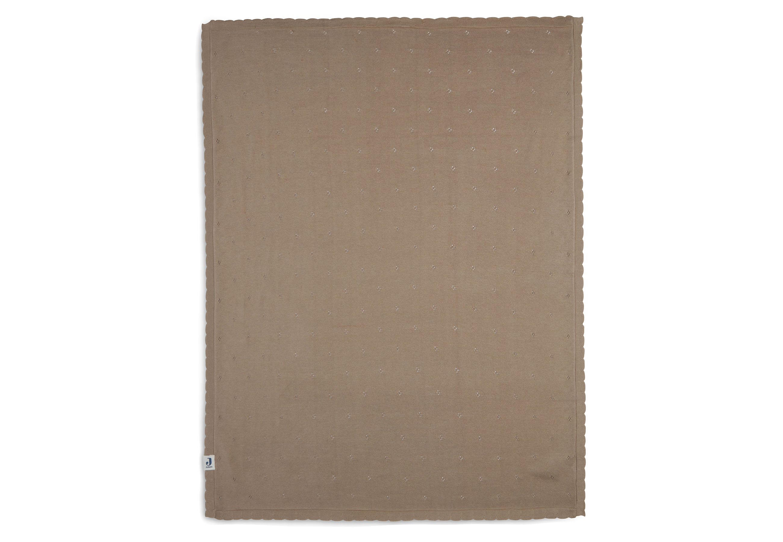 Deken 75x100cm Pointelle biscuit